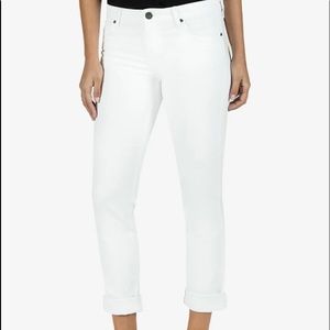 Kut From the Kloth NWT Catherine White Boyfriend Jean Size 8